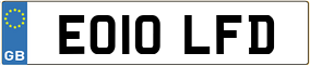 Trailer License Plate